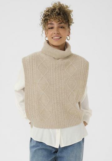 Пуловер без рукавов