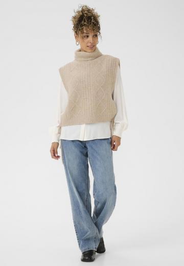 Пуловер без рукавов