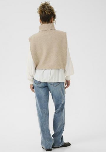 Пуловер без рукавов