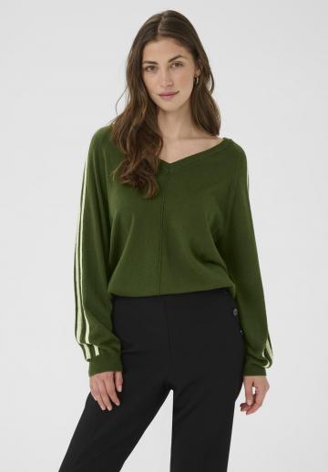 Пуловер в полоску