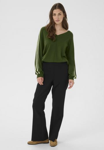 Пуловер в полоску