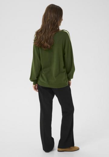 Пуловер в полоску