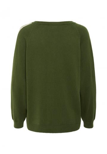 Пуловер в полоску