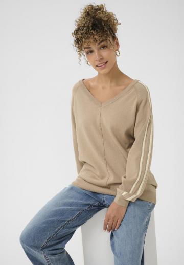 Пуловер в полоску