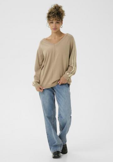 Пуловер в полоску