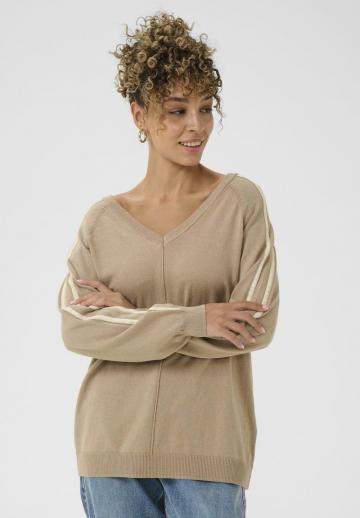 Пуловер в полоску