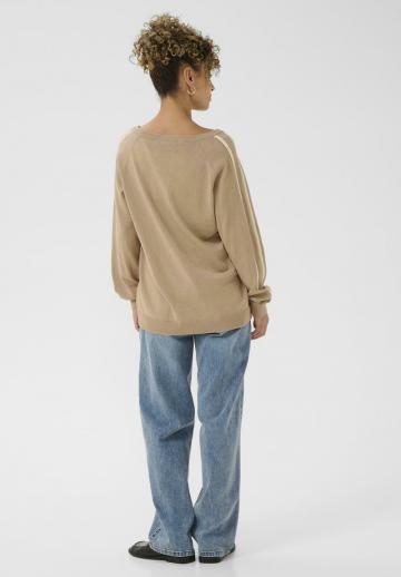 Пуловер в полоску