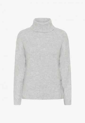 Пуловер с воротником поло