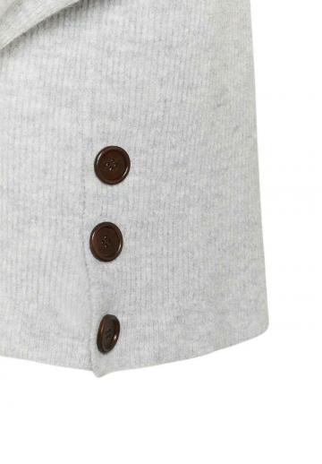 Пуловер с воротником поло