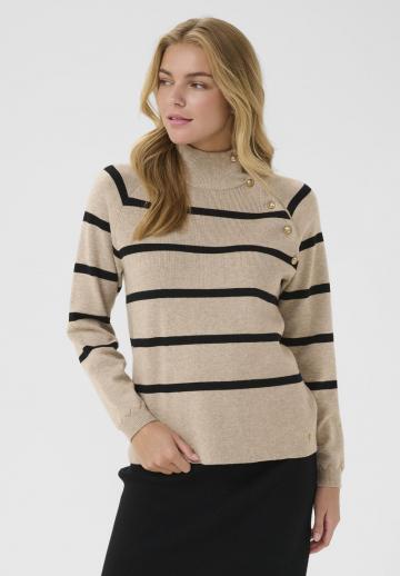 Пуловер в полоску