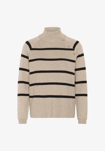 Пуловер в полоску