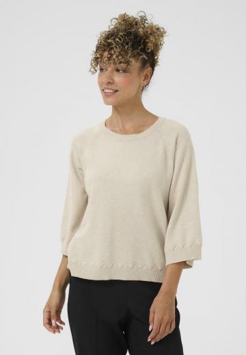 Пуловер с рукавом три четверти