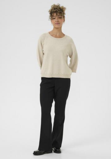 Пуловер с рукавом три четверти