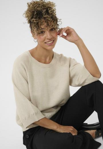 Пуловер с рукавом три четверти