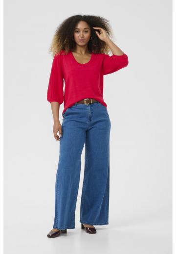 Пуловер с коротким рукавом