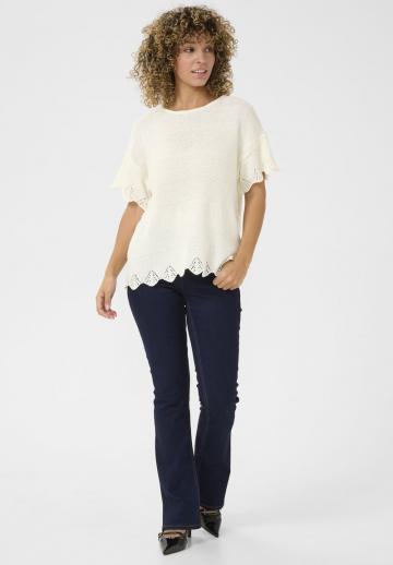 Пуловер с коротким рукавом