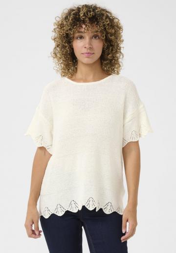 Пуловер с коротким рукавом