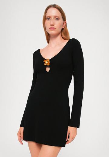 Вязаное платье