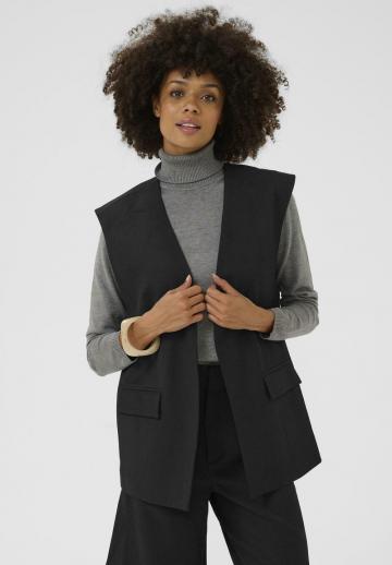 Длинный жилет