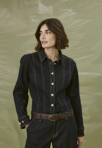 Джинсовая блузка