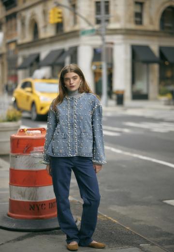 Прямые джинсы