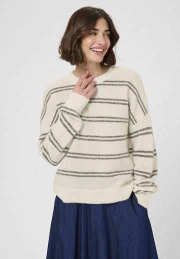 Пуловер в полоску