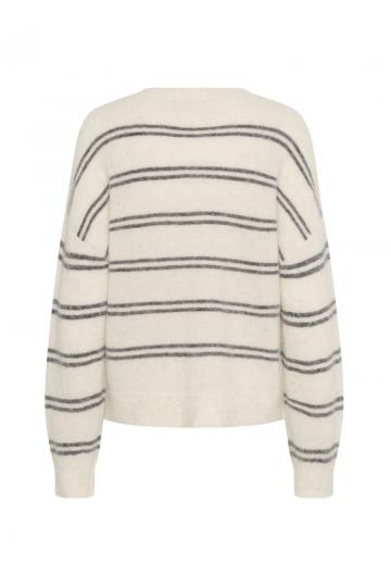 Пуловер в полоску
