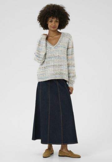 Пуловер в полоску