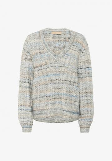 Пуловер в полоску