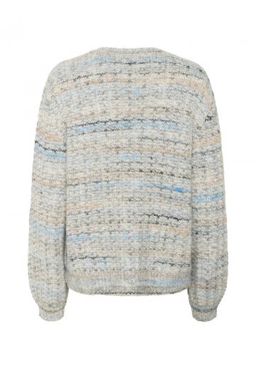 Пуловер в полоску