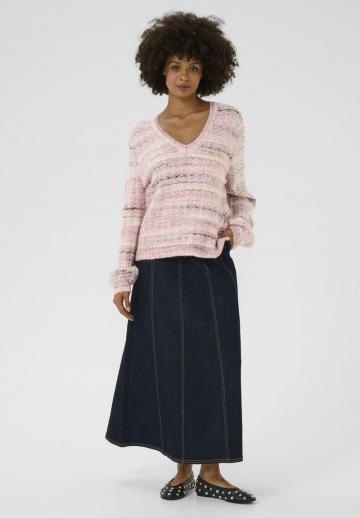 Пуловер в полоску