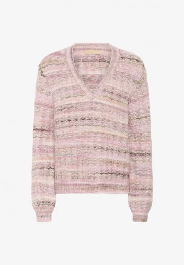 Пуловер в полоску