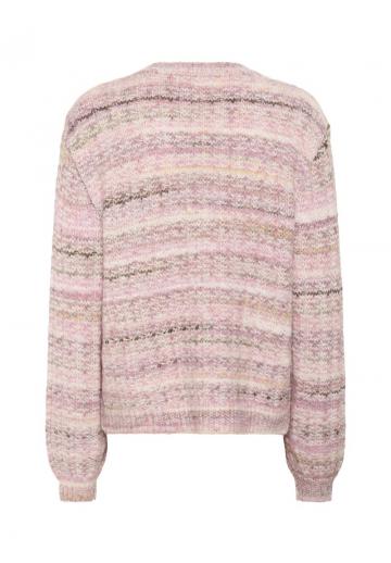 Пуловер в полоску