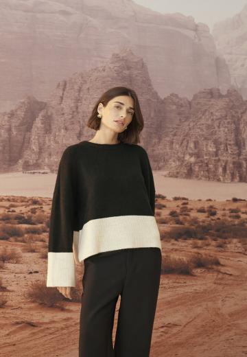 Длинный пуловер