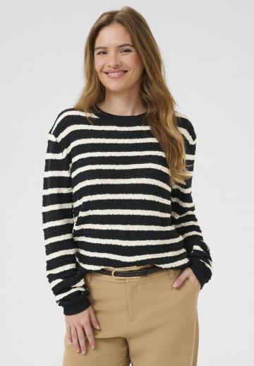 Пуловер в полоску