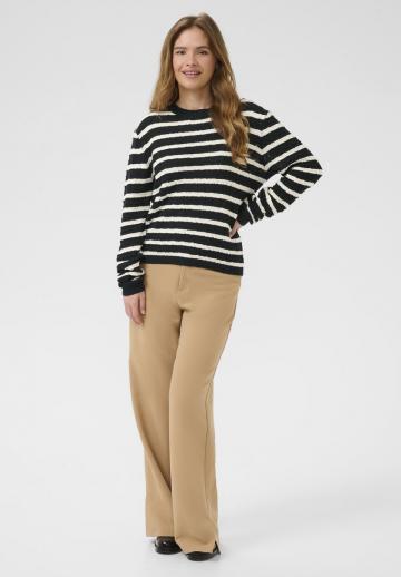 Пуловер в полоску
