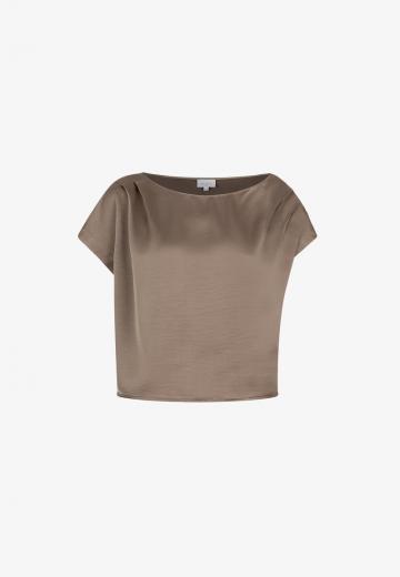 Атласная блузка