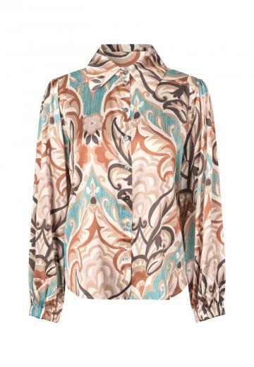Атласная блузка