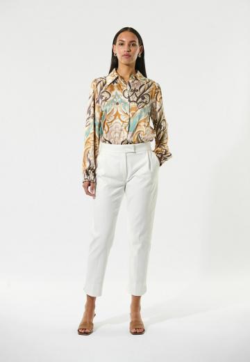 Атласная блузка