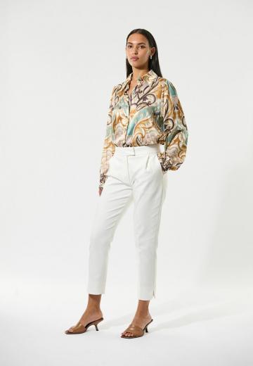 Атласная блузка