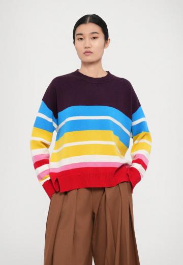 Пуловер в полоску