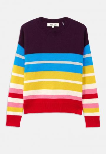 Пуловер в полоску