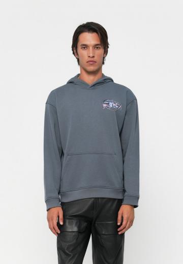 Пуловер с капюшоном