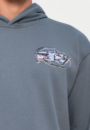 Пуловер с капюшоном