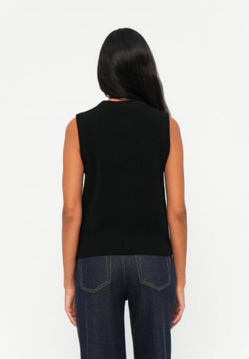 Пуловер без рукавов