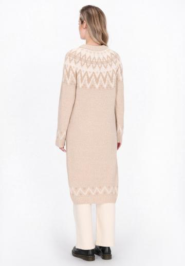 Жаккардовая вязаная кофта