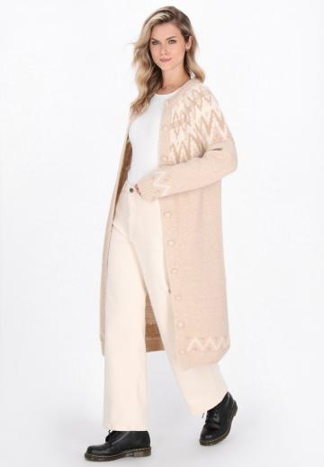 Жаккардовая вязаная кофта