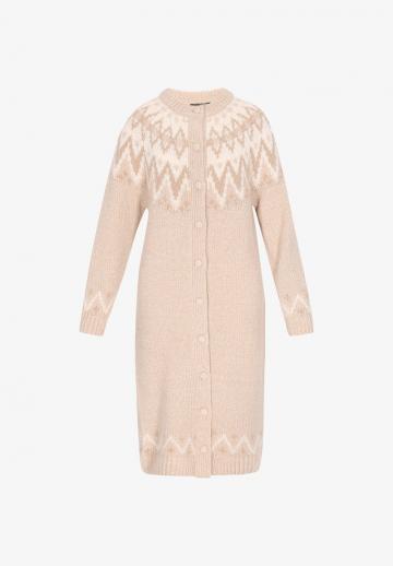 Жаккардовая вязаная кофта