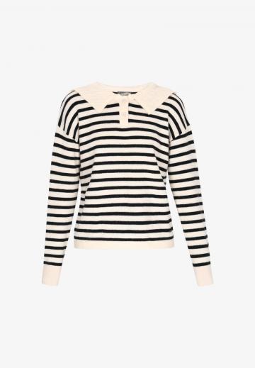 Пуловер в полоску