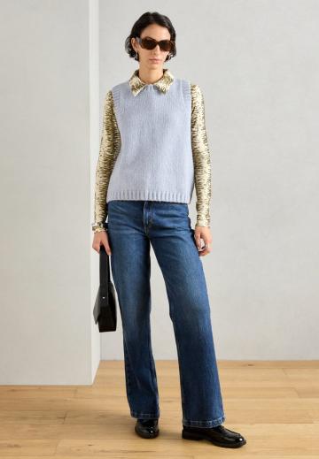 Пуловер без рукавов